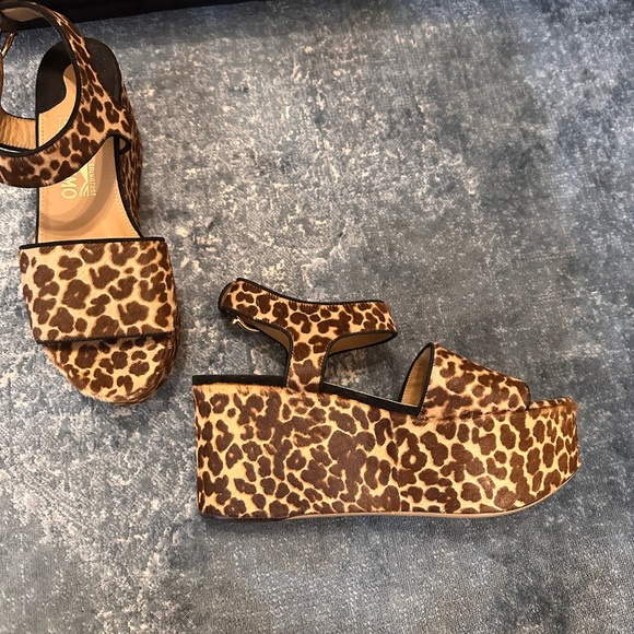 Salvatore Ferragamo Lucrezia Pony Hair Wedges - Picture 9 of 10